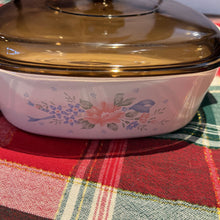 Load image into Gallery viewer, Vintage Corning Ware Symphony Casserole Dish w/ Amber Lid A 2 B 2 Liter
