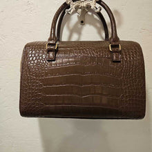 Load image into Gallery viewer, NWT Anne Klein Front Runner Dark Chocolate Leather Satchel
