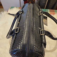 Load image into Gallery viewer, NWT Olivia &amp; Joy Black Leather Satchel
