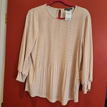 Load image into Gallery viewer, V Neck Long Sleeve Blouse w/ Tie Size S
