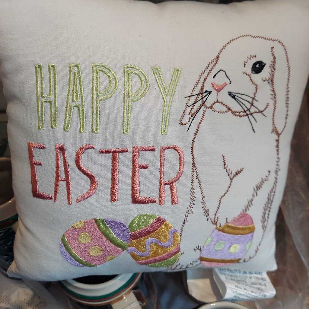 Happy Easter Bunnies Pillow
